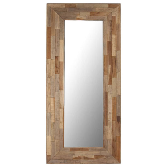 Berkfield Mirror Reclaimed Teak 50x110 cm