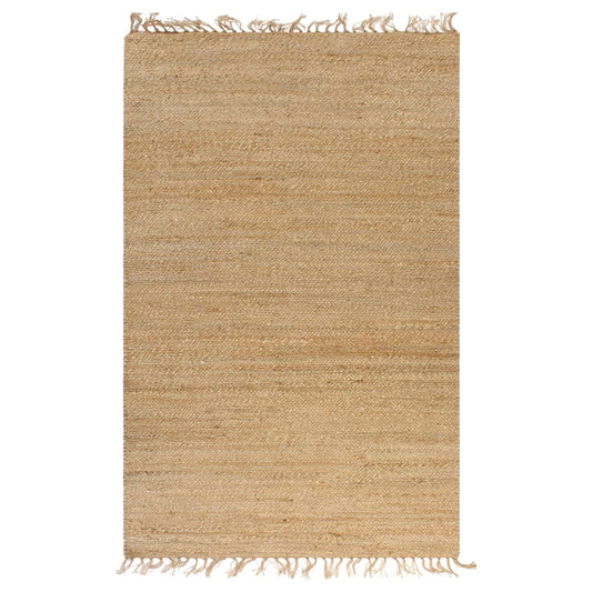 Berkfield Hand-Woven Jute Area Rug 120x180 cm Natural