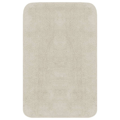 Berkfield Bathroom Mat Set 3 Pieces Fabric White