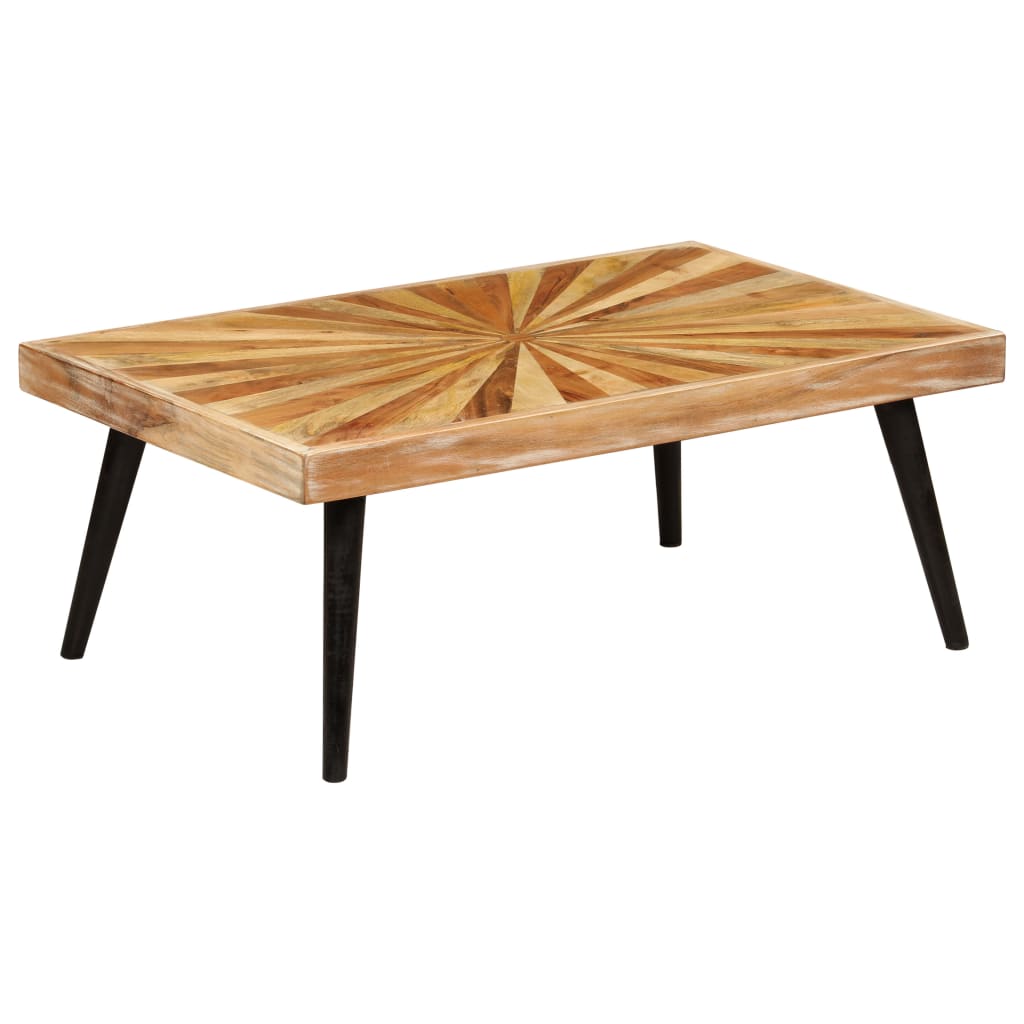 Berkfield Coffee Table Solid Mango Wood 90x55x36 cm