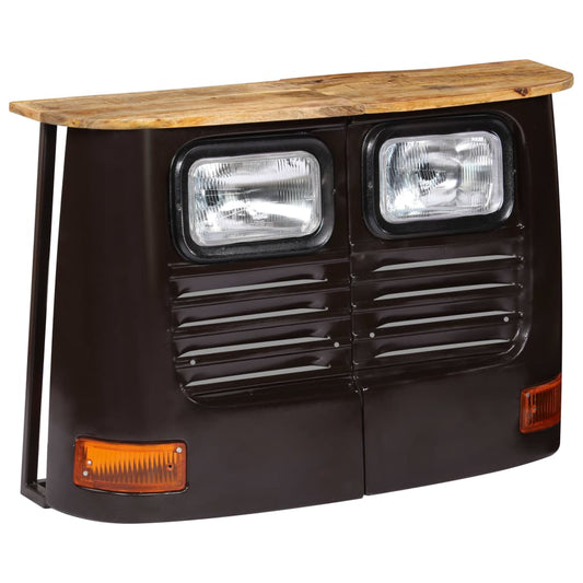 Berkfield Truck Sideboard Solid Mango Wood Dark Grey