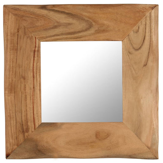 Berkfield Cosmetic Mirror 50x50 cm Solid Acacia Wood