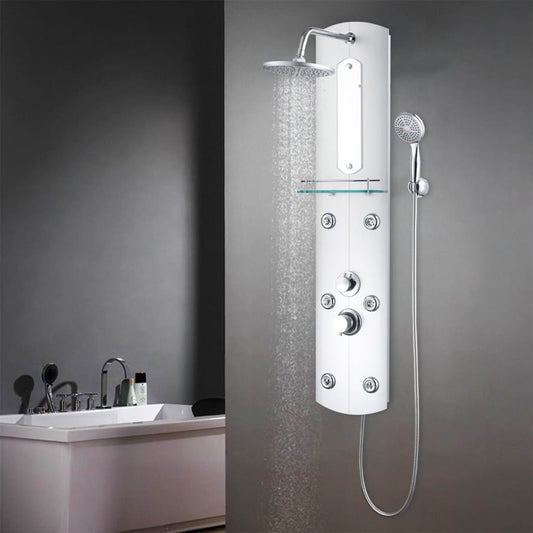 Berkfield Shower Panel Unit 25x43x120 cm Silver