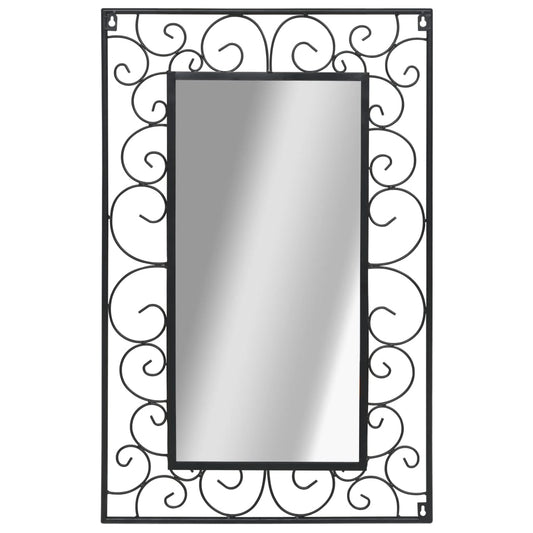 Berkfield Wall Mirror Rectangular 50x80 cm Black