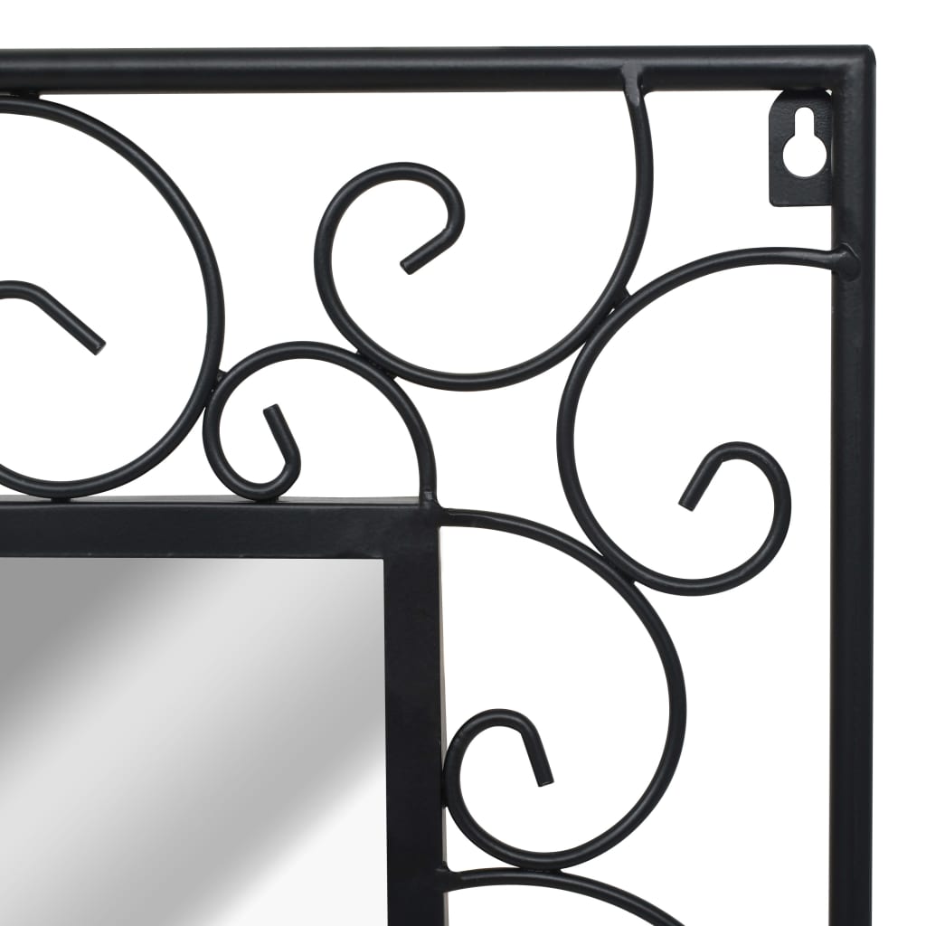Berkfield Wall Mirror Rectangular 50x80 cm Black