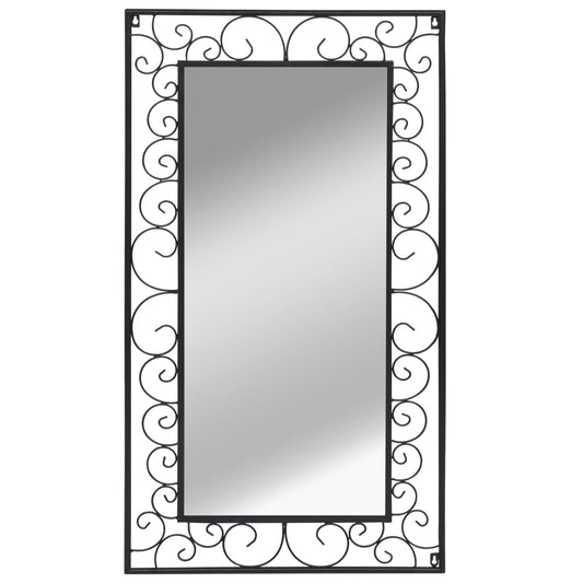 Berkfield Wall Mirror Rectangular 60x110 cm Black