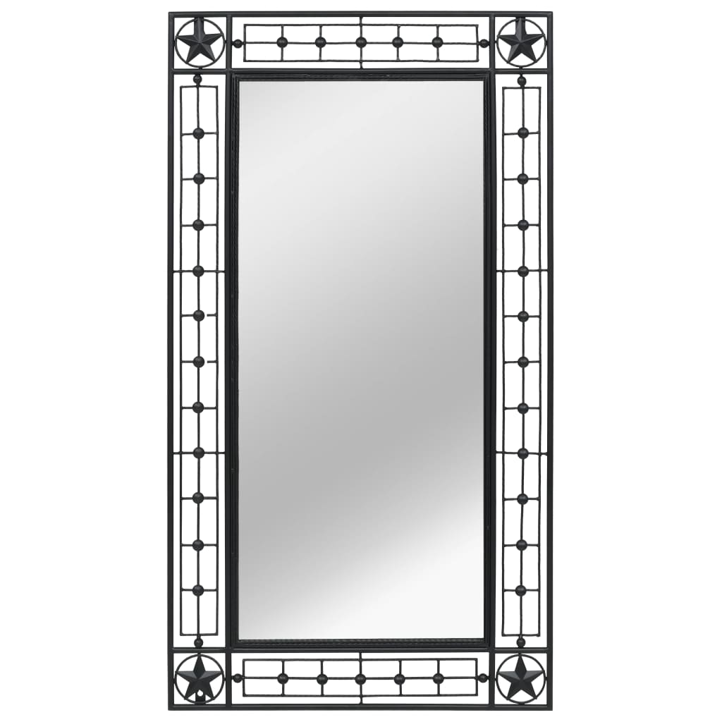 Berkfield Wall Mirror Rectangular 60x110 cm Black