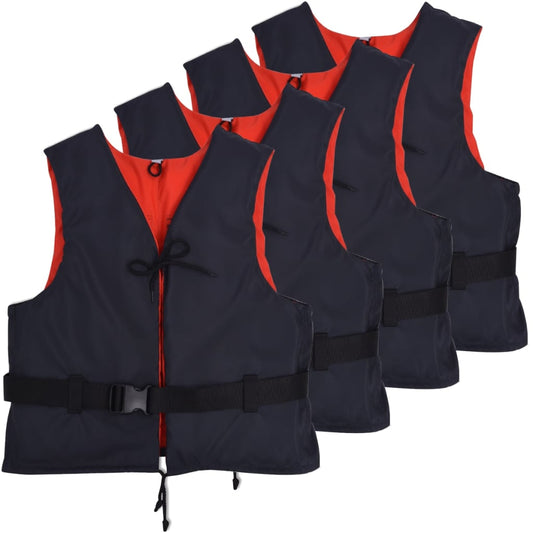 Berkfield Buoyancy Aids 4 pcs 50 N 30-50 kg Navy Blue