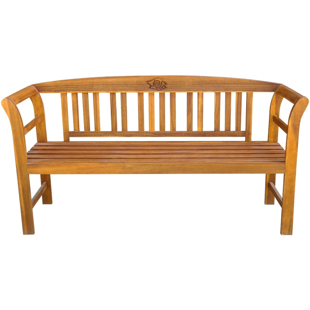 Berkfield Garden Bench 157 cm Solid Acacia Wood