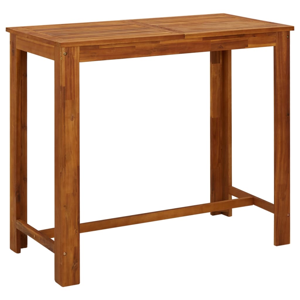 Berkfield Bar Table Solid Acacia Wood 120x60x105 cm