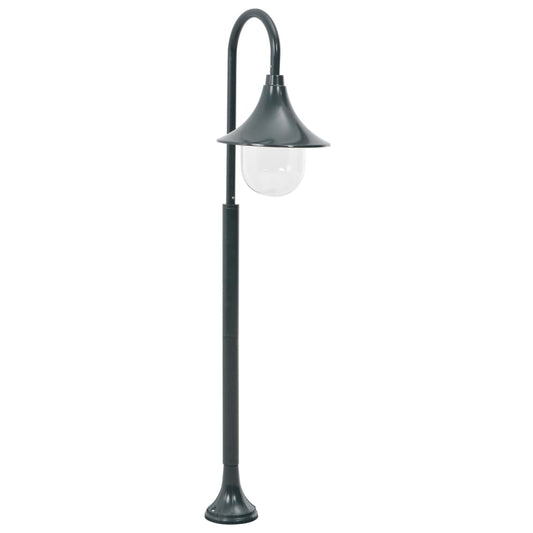Berkfield Garden Post Light E27 120 cm Aluminium Dark Green