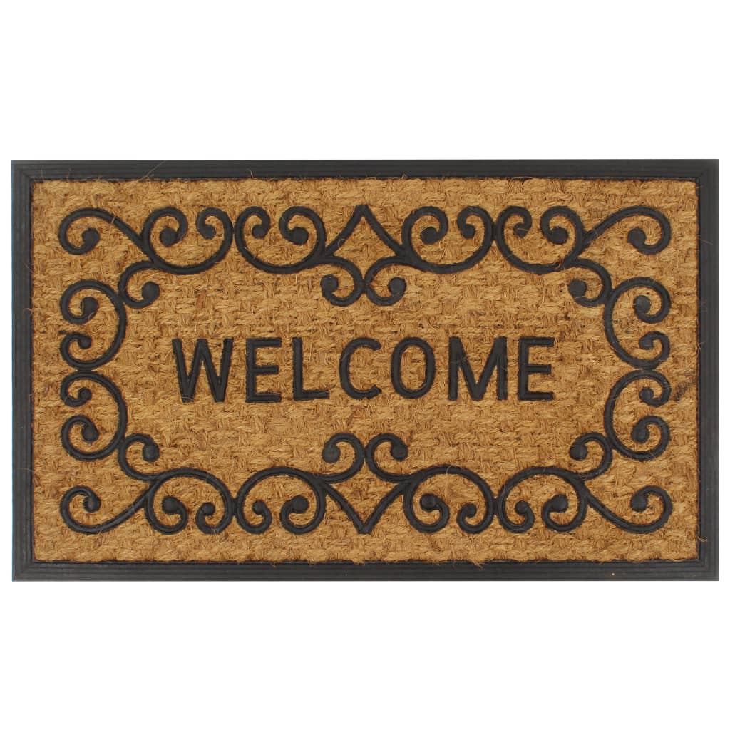 Berkfield Doormat Coir and Rubber 45x75 cm