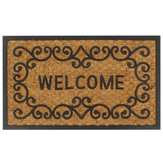 Berkfield Doormat Coir and Rubber 45x75 cm