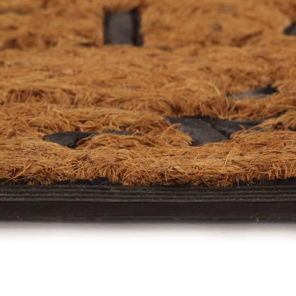 Berkfield Doormat Coir and Rubber 45x75 cm