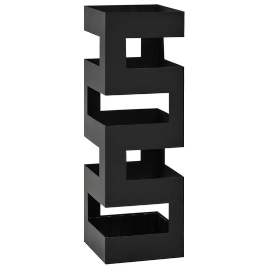 Berkfield Umbrella Stand Tetris Steel Black