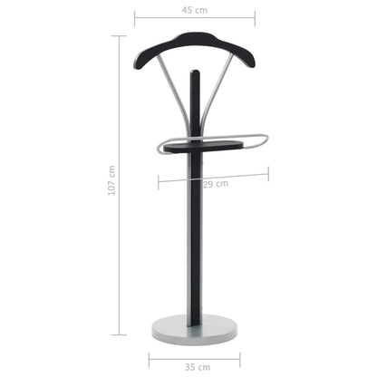 Berkfield Suit Stand 45x35x107 cm Black and Grey