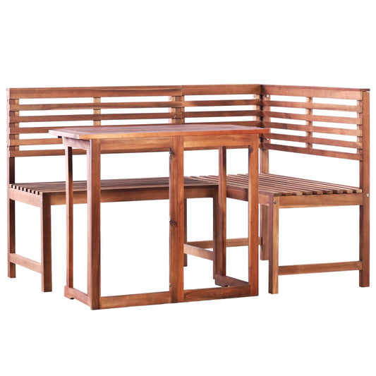 Berkfield 2 Piece Bistro Set Solid Acacia Wood