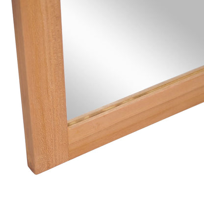 Berkfield Wall Mirror Solid Teak 50x70 cm