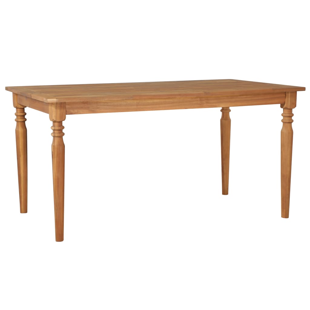 Berkfield Garden Table 150x90x75 cm Solid Acacia Wood