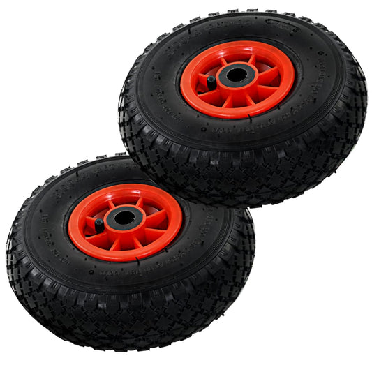 Berkfield Sack Truck Wheels 2 pcs Rubber 3.00-4 (245x82)