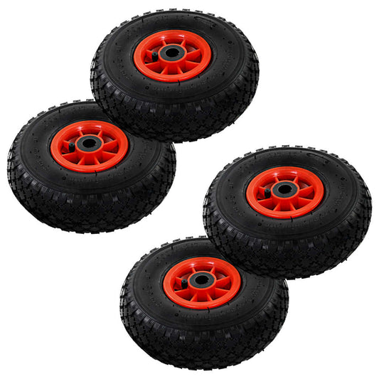 Berkfield Sack Truck Wheels 4 pcs Rubber 3.00-4 (245x82)