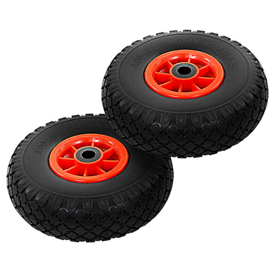Berkfield Sack Truck Wheels 2 pcs Solid PU 3.00-4 (260x85)