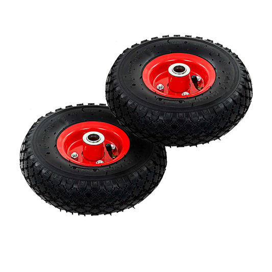 Berkfield Sack Truck Wheels 2 pcs Rubber 3.00-4 (245x82)