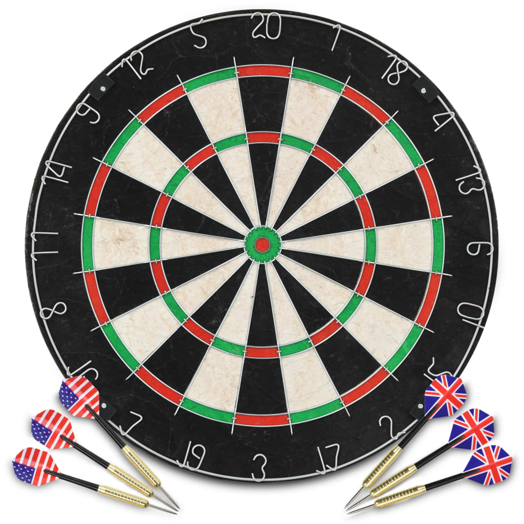 Berkfield Professional Dart Set with Dartboard Sisal Steel