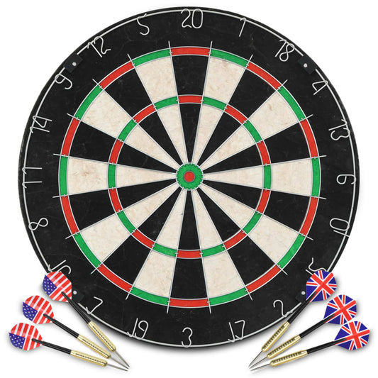 Berkfield Professional Dart Set with Dartboard Sisal Steel
