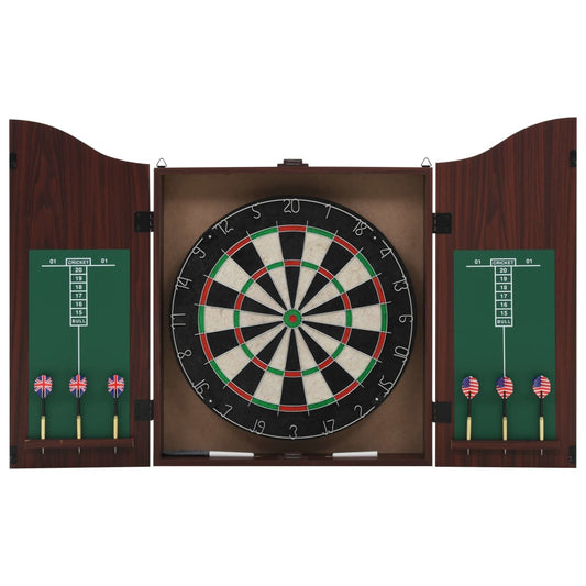 Berkfield Professional Dart Set with Dartboard and Cabinet Sisal Steel