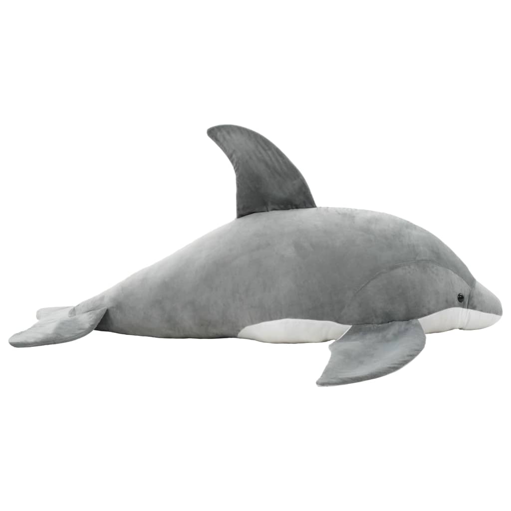 Berkfield Dolphin Cuddly Toy Plush Grey