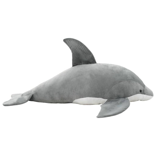Berkfield Dolphin Cuddly Toy Plush Grey