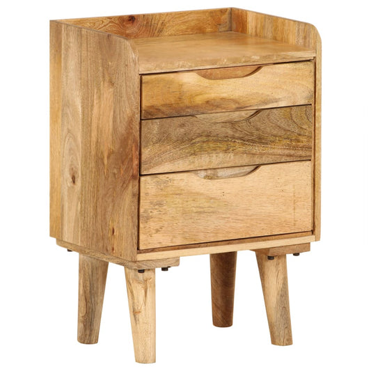 Berkfield Bedside Cabinet Solid Mango Wood 40x30x59.5 cm