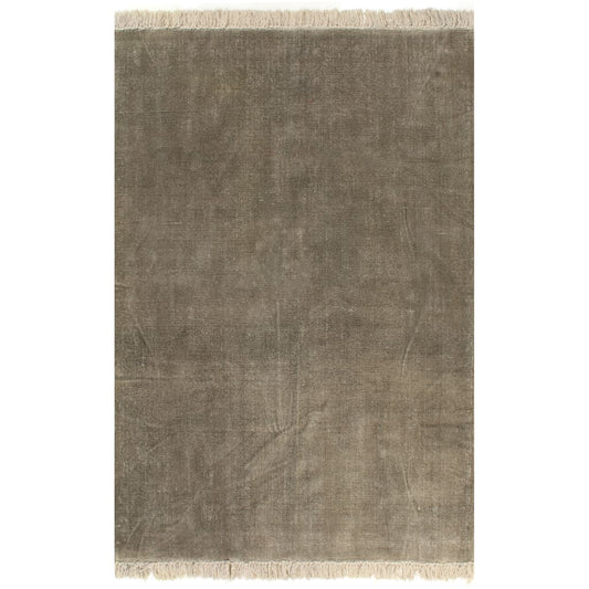 Berkfield Kilim Rug Cotton 120x180 cm Taupe