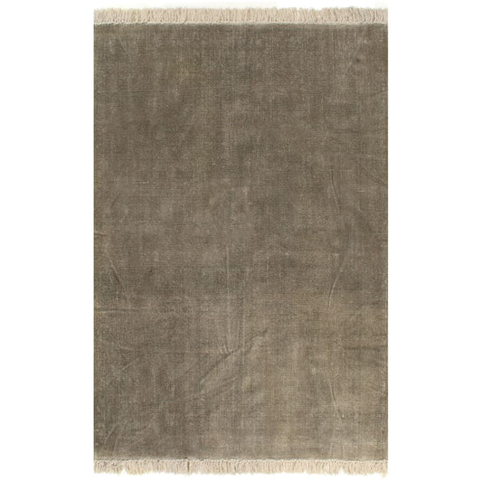 Berkfield Kilim Rug Cotton 160x230 cm Taupe