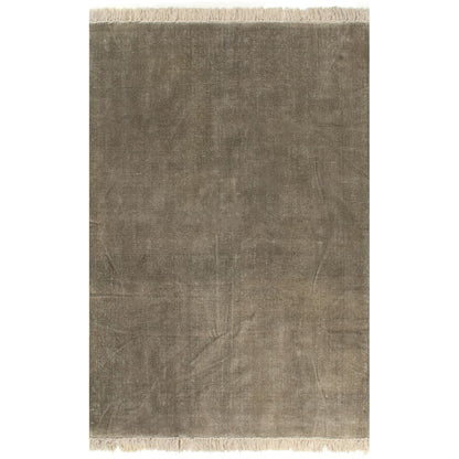 Berkfield Kilim Rug Cotton 200x290 cm Taupe