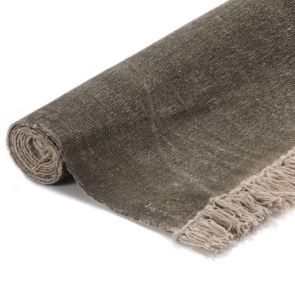 Berkfield Kilim Rug Cotton 200x290 cm Taupe