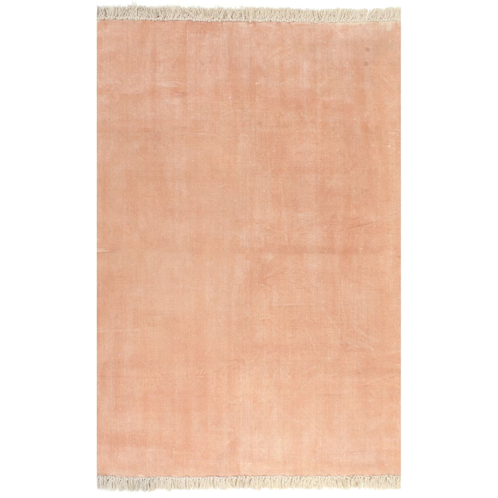 Berkfield Kilim Rug Cotton 160x230 cm Pink