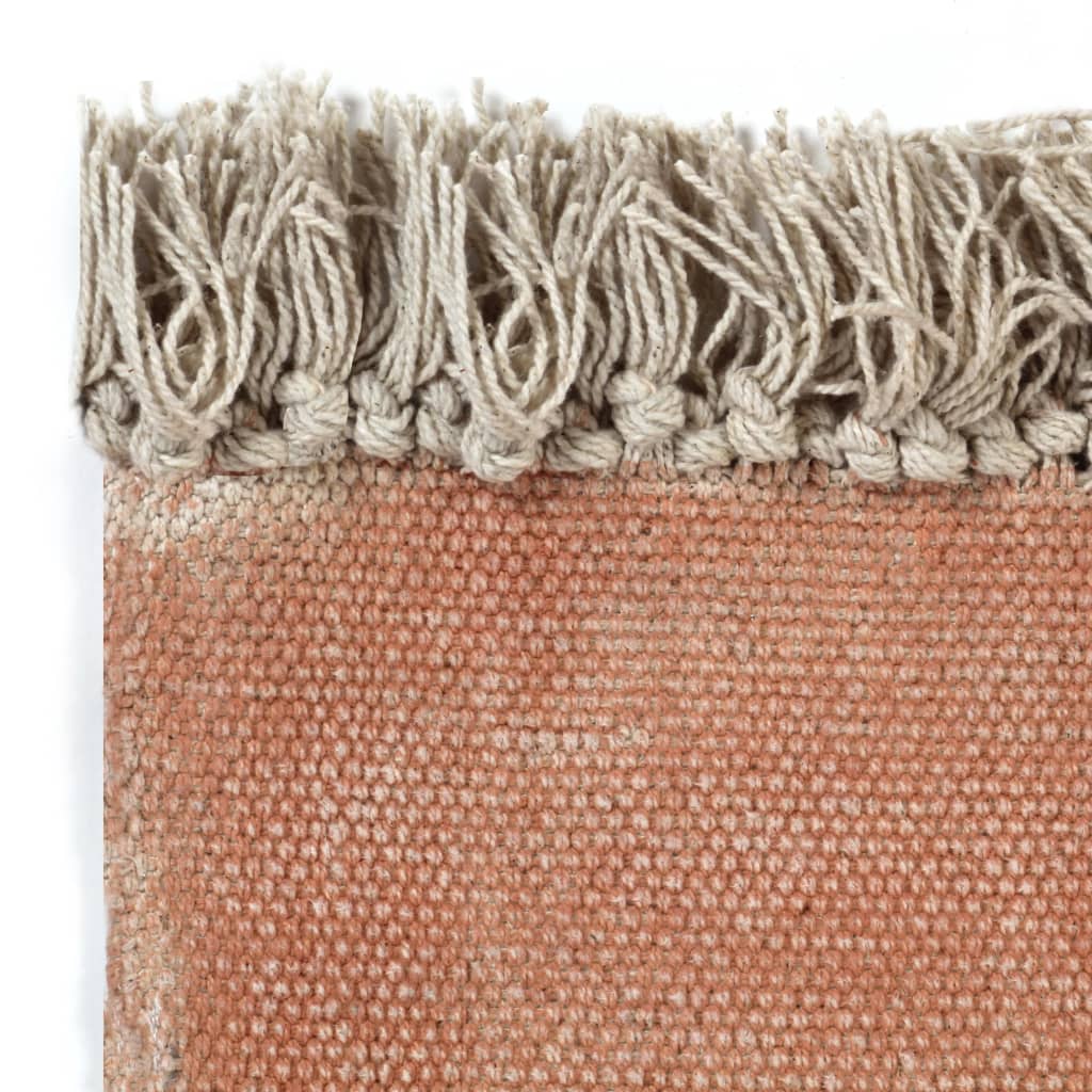 Berkfield Kilim Rug Cotton 160x230 cm Pink