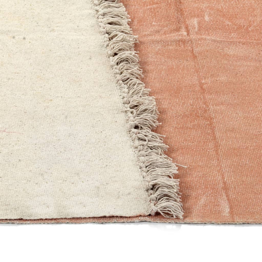 Berkfield Kilim Rug Cotton 160x230 cm Pink