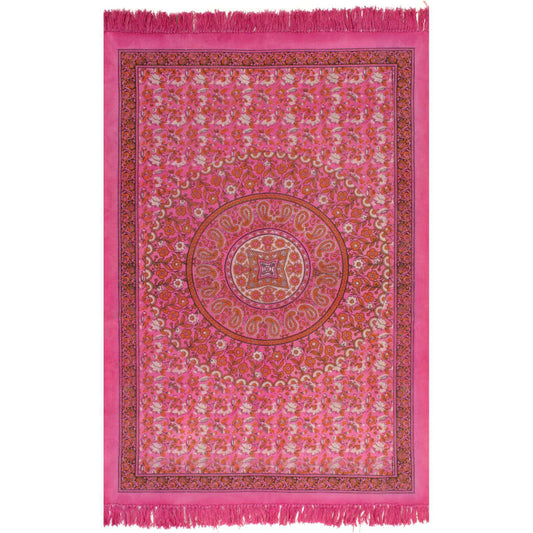 Berkfield Kilim Rug Cotton 120x180 cm with Pattern Fachsia