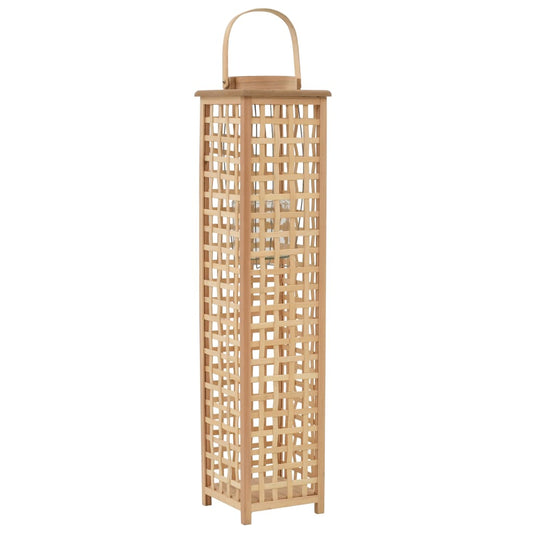 Berkfield Hanging Candle Lantern Holder Bamboo Natural