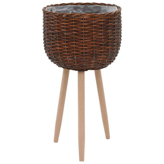 Berkfield Planter Wicker with PE Lining