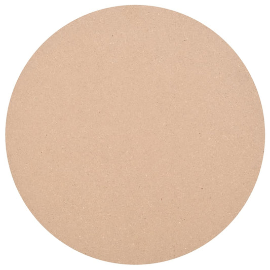 Berkfield Table Top Round MDF 500x18 mm