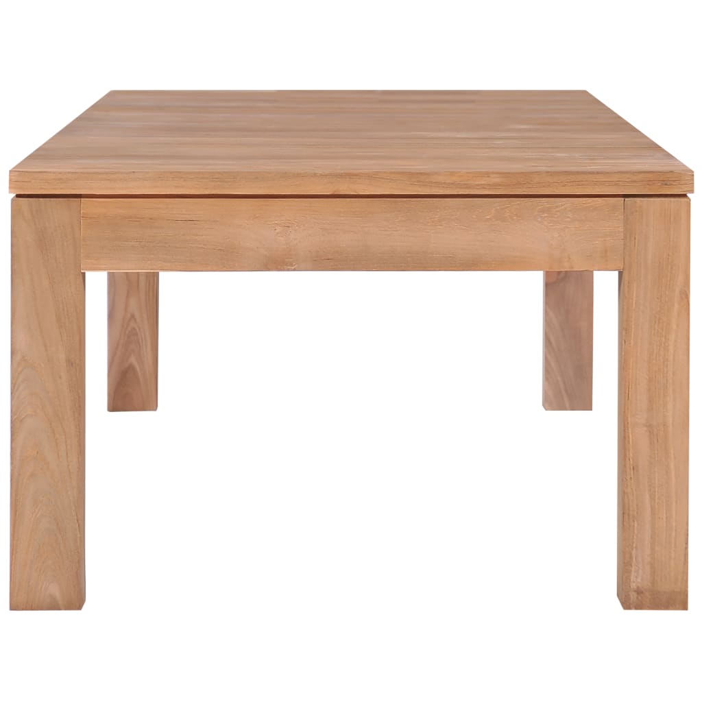 Berkfield Coffee Table Solid Teak Wood with Natural Finish 110x60x40 cm