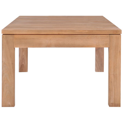 Berkfield Coffee Table Solid Teak Wood with Natural Finish 110x60x40 cm