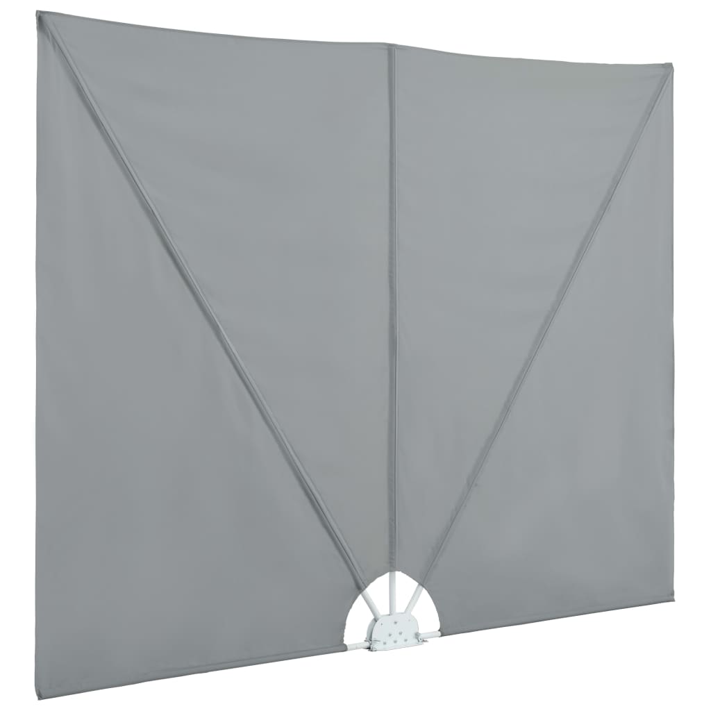 Berkfield Collapsible Terrace Side Awning Grey 300x200 cm