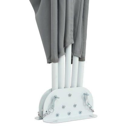 Berkfield Collapsible Terrace Side Awning Grey 300x200 cm