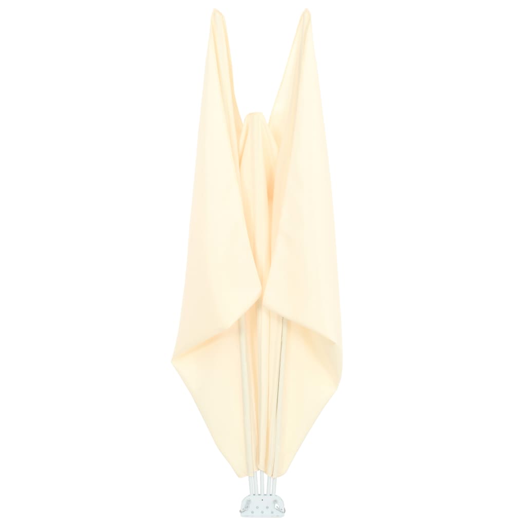 Berkfield Collapsible Terrace Side Awning Cream 240x160 cm