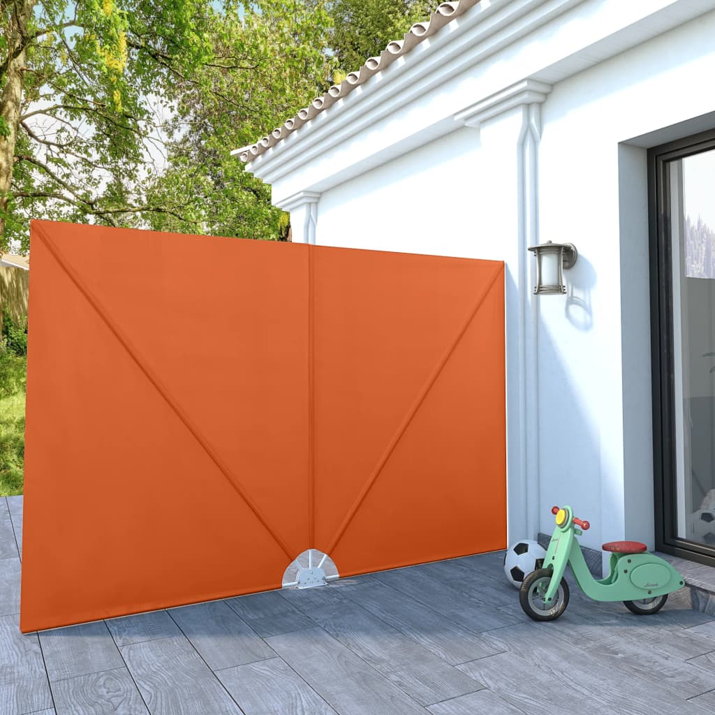 Berkfield Collapsible Terrace Side Awning Terracotta 300x200 cm